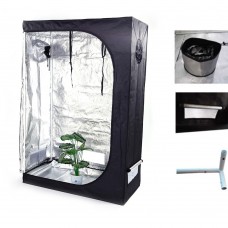 Ktaxon 48"x 24"x 72" 100% Reflective Mylar Hydroponics Indoor Grow Tent Non Toxic Room for Indoor Plant Growing   